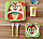 Детская посуда из бамбука из 5 предметов (набор) Bamboo Ware Kids Set. Единорожка, фото 2