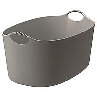 IKEA/ ТОРКИС гибкая корзина дпя белья, 35 л, серый