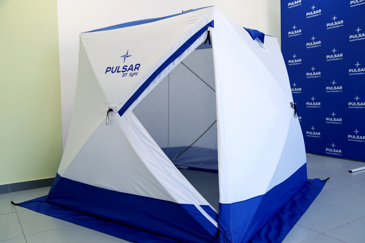 Палатка зимняя PULSAR 3T light 2.0х2.0х1.8 м - фото 3 - id-p193343434