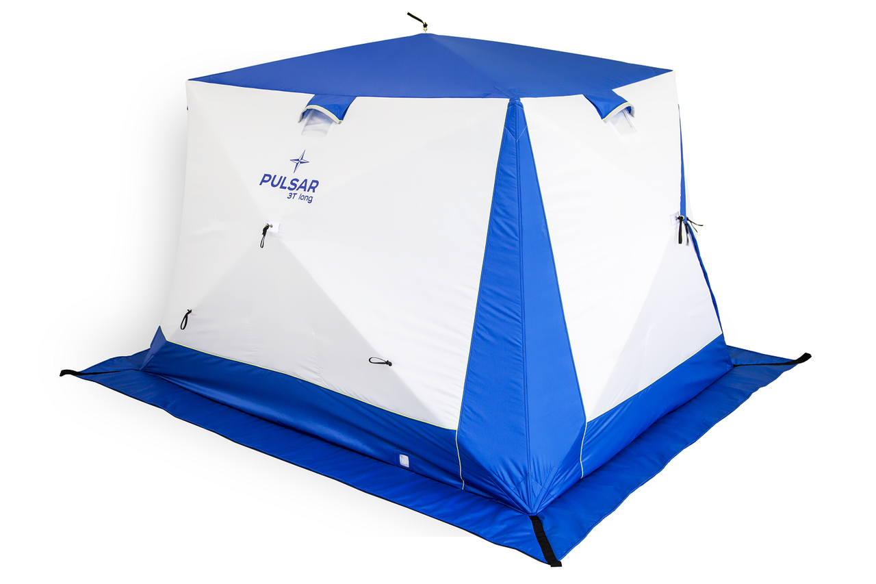 Палатка зимняя PULSAR 3T long Compact Трехслойная 2.0х2.6х1.8 м - фото 1 - id-p193343488