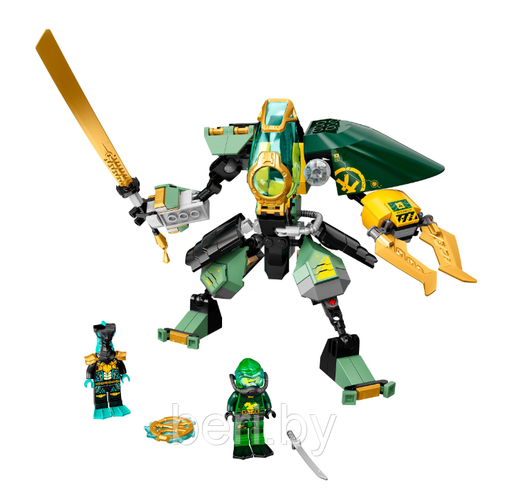 60082 Конструктор Lari Ninjago "Водный робот Ллойда", 240 деталей, аналог Lego Ninjago - фото 2 - id-p193343859