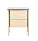 Тумбочка "Сканди" 2 ящ. (Натуральное дерево/серый ясень), фото 3