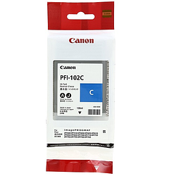 УЦЕНЕННЫЙ Картридж PFI-102C/ 0896B001 (для Canon iPF510/ iPF605/ iPF650/ iPF700/ iPF720/ iPF760) голубой