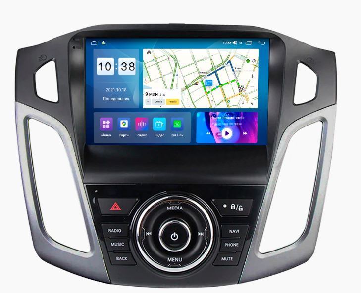 Штатная магнитола Parafar для Ford Focus 3 (2011-2019) на Android 11.0 (2/32gb+4g)