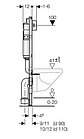 Инсталляция для унитаза Geberit Duofix с кнопкой и креплением 111.153.00.1., фото 4