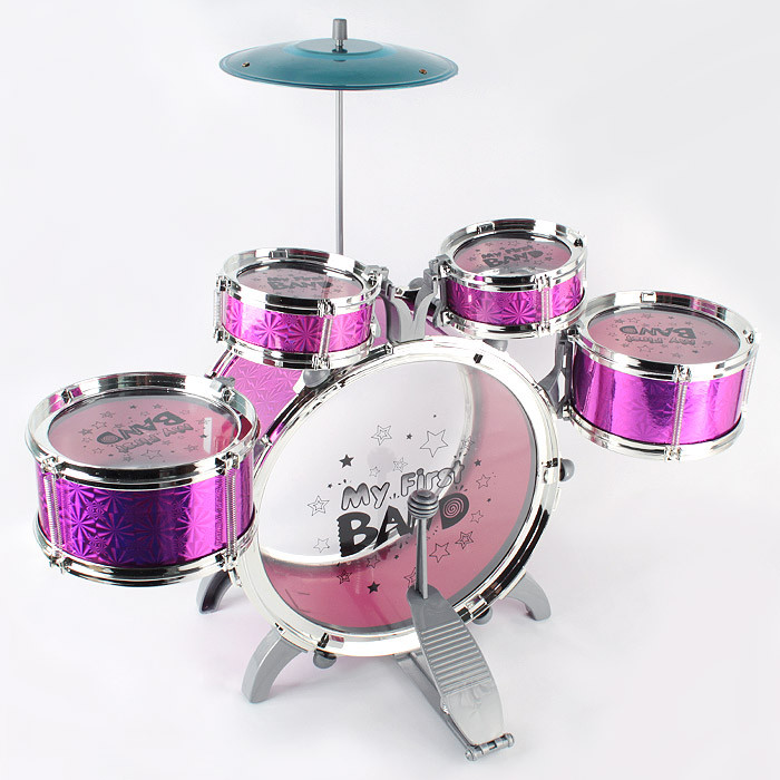 Игровой набор "Барабанная установка"Розовый