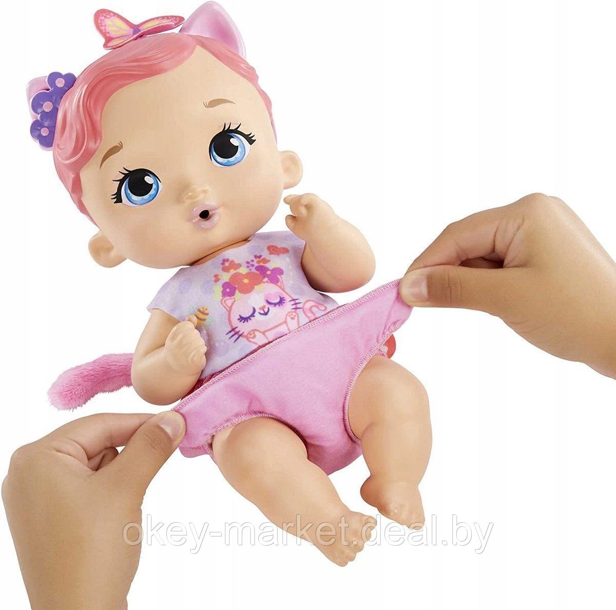 Кукла Mattel My Garden Baby Baby - розово-фиолетовый котенок HHL21 - фото 2 - id-p193378954