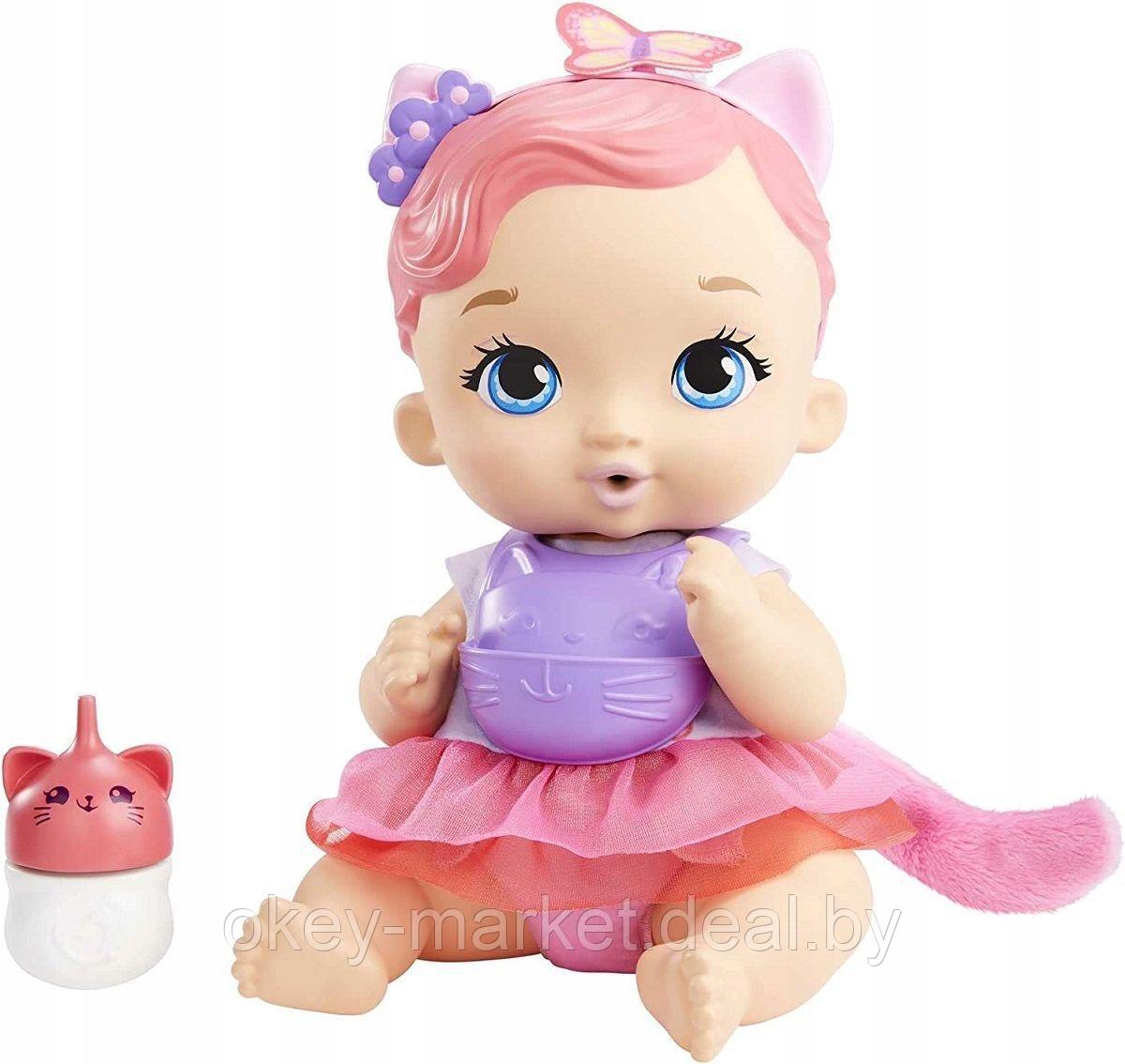 Кукла Mattel My Garden Baby Baby - розово-фиолетовый котенок HHL21 - фото 3 - id-p193378954