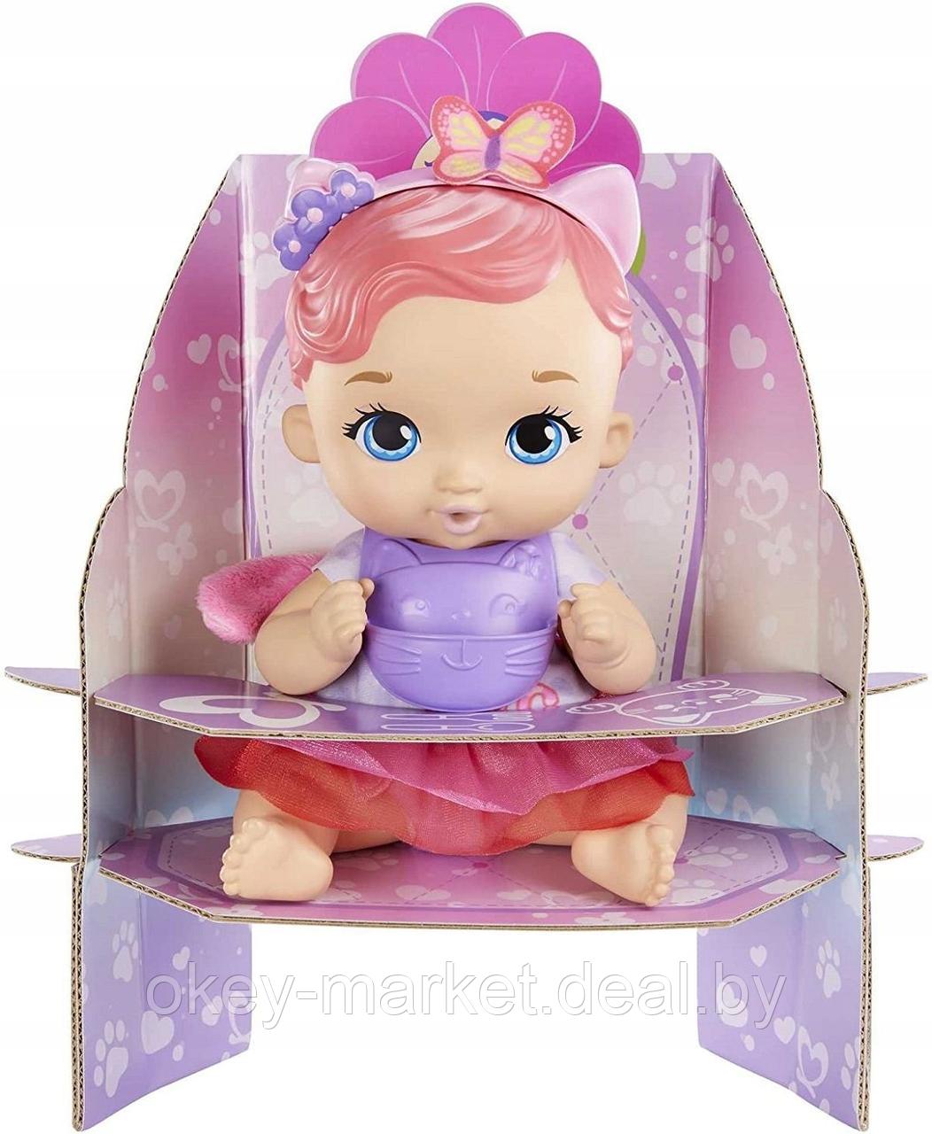 Кукла Mattel My Garden Baby Baby - розово-фиолетовый котенок HHL21 - фото 5 - id-p193378954
