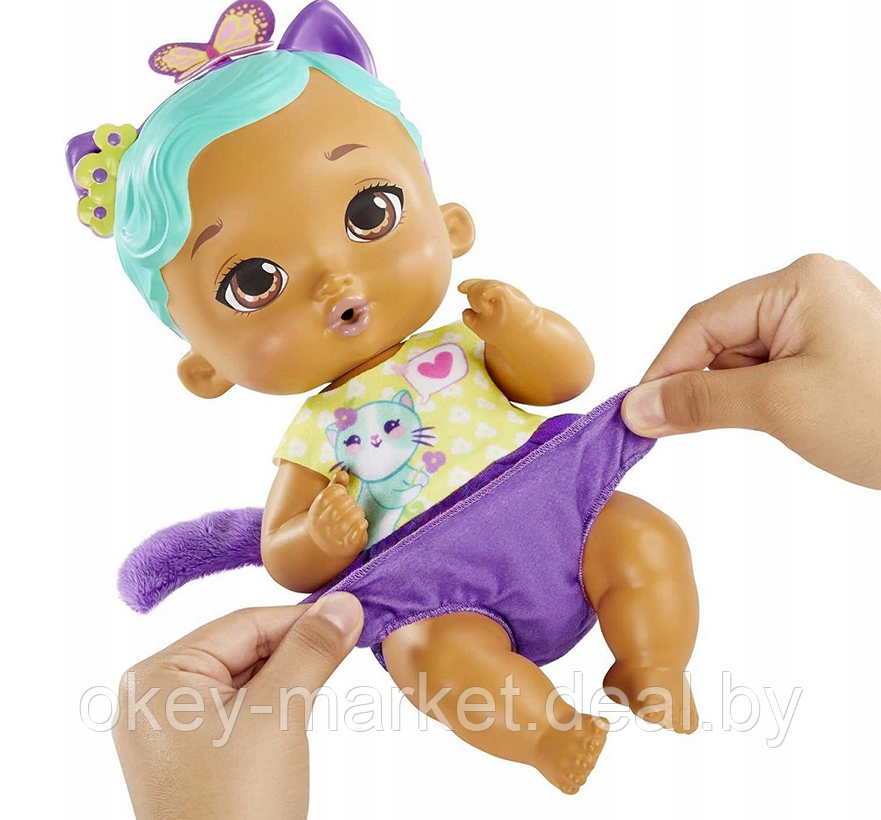 Кукла Mattel My Garden Baby Baby - голубо-фиолетовый котенок HHL22 - фото 4 - id-p193379001