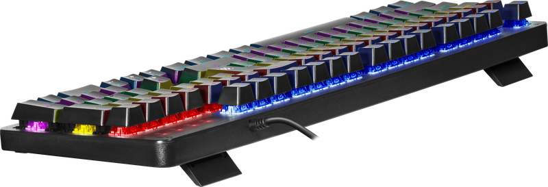 Проводная механическая клавиатура Defender Reborn, чёрная, 104 клавиши, Rainbow подсветка, Jixian Blue - фото 4 - id-p193385354