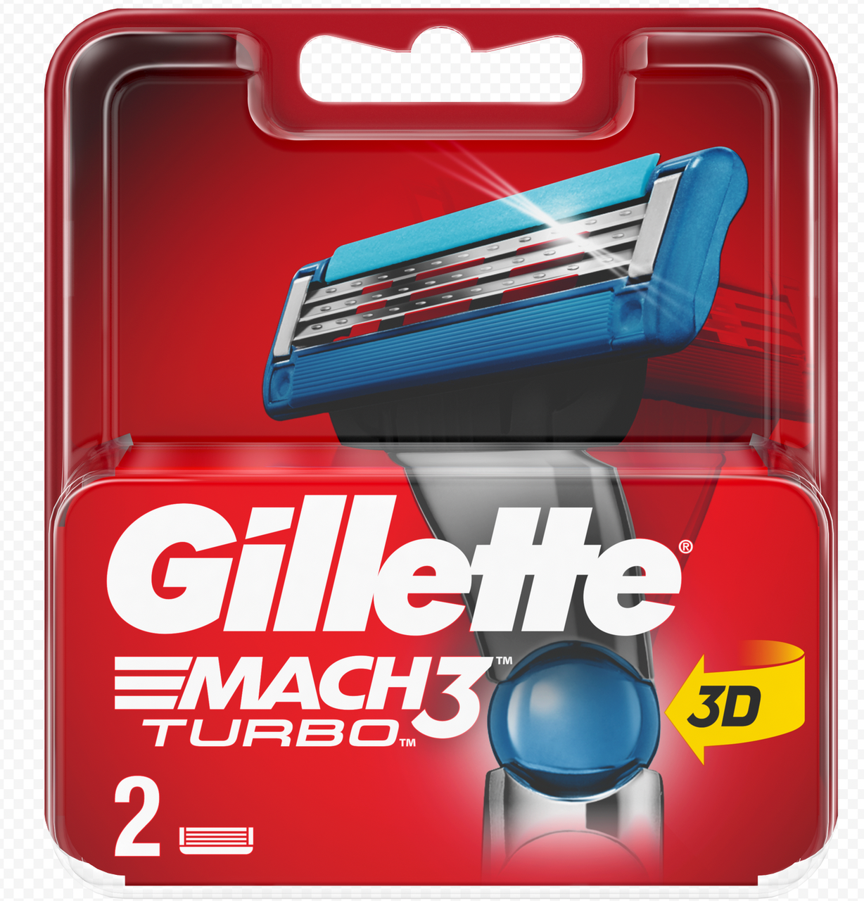 Сменные кассеты Gillette MACH 3 TURBO ( 2 шт )