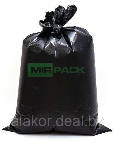 Мешки для мусора MirPack "Стройка" 120л., 10шт. в рулоне, толщина 70мкм, черные - фото 2 - id-p193389254