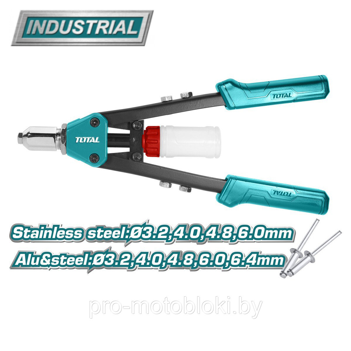 Заклепочник 2,4-6,4 мм TOTAL THT32131