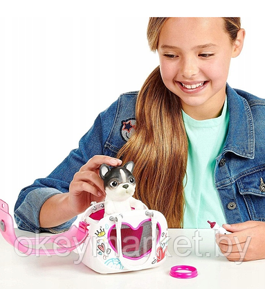 Игрушка Little Live Pets Cквиши-щенок в переноске 28942, фото 3