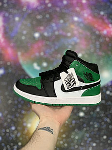 Кроссовки WTR Air Jordan Retro 1 Green Black White