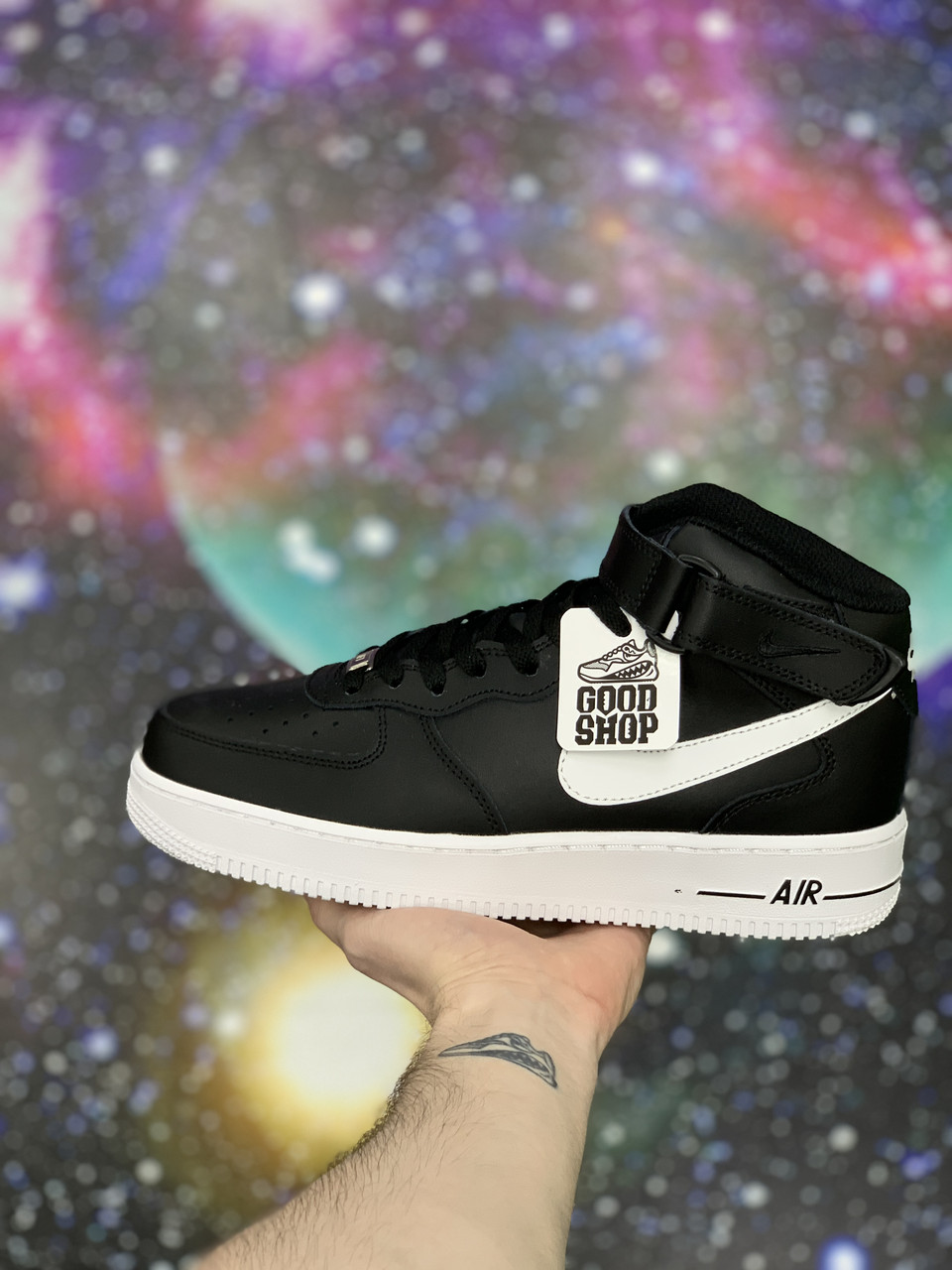 Кроссовки WTR Nike Air Force 1 Mid Black White