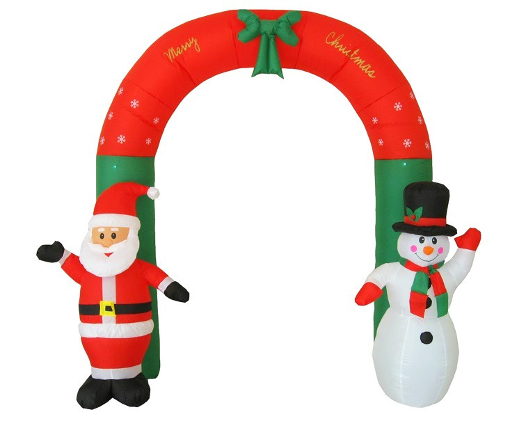 Надувная новогодняя арка со Снеговиком и Дедом Морозом, арт. VT20-70005 - фото 2 - id-p139366054