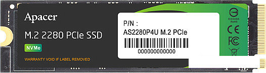 SSD Apacer AS2280P4U 256GB AP256GAS2280P4U-1, фото 2