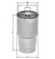 KC100 KNECHT фильтр топливный!\ Mazda 323/626 98>,Toyota Corolla 2.0D/TD 00>