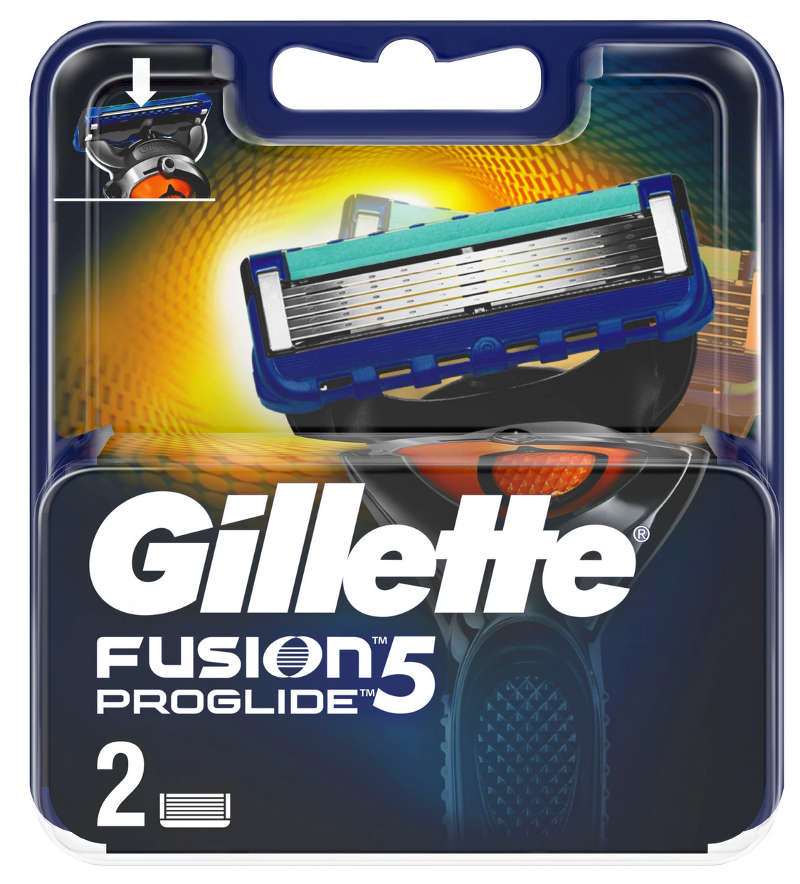 Сменные кассеты Gillette Fusion5 ProGlide ( 2 шт ) - фото 1 - id-p193414737