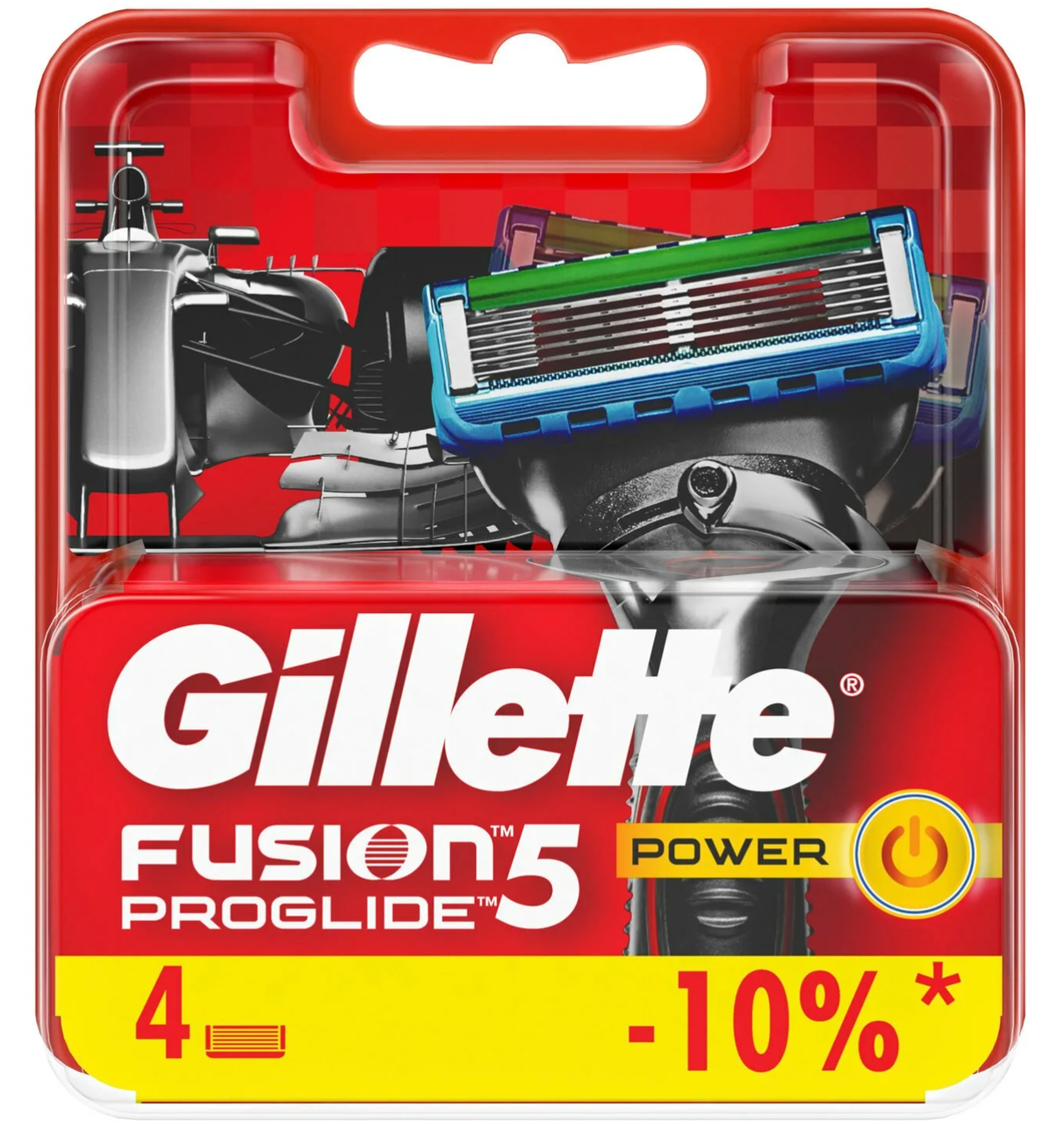 Сменные кассеты Gillette Fusion5 ProGlide Power ( 4 шт ) - фото 1 - id-p193414742