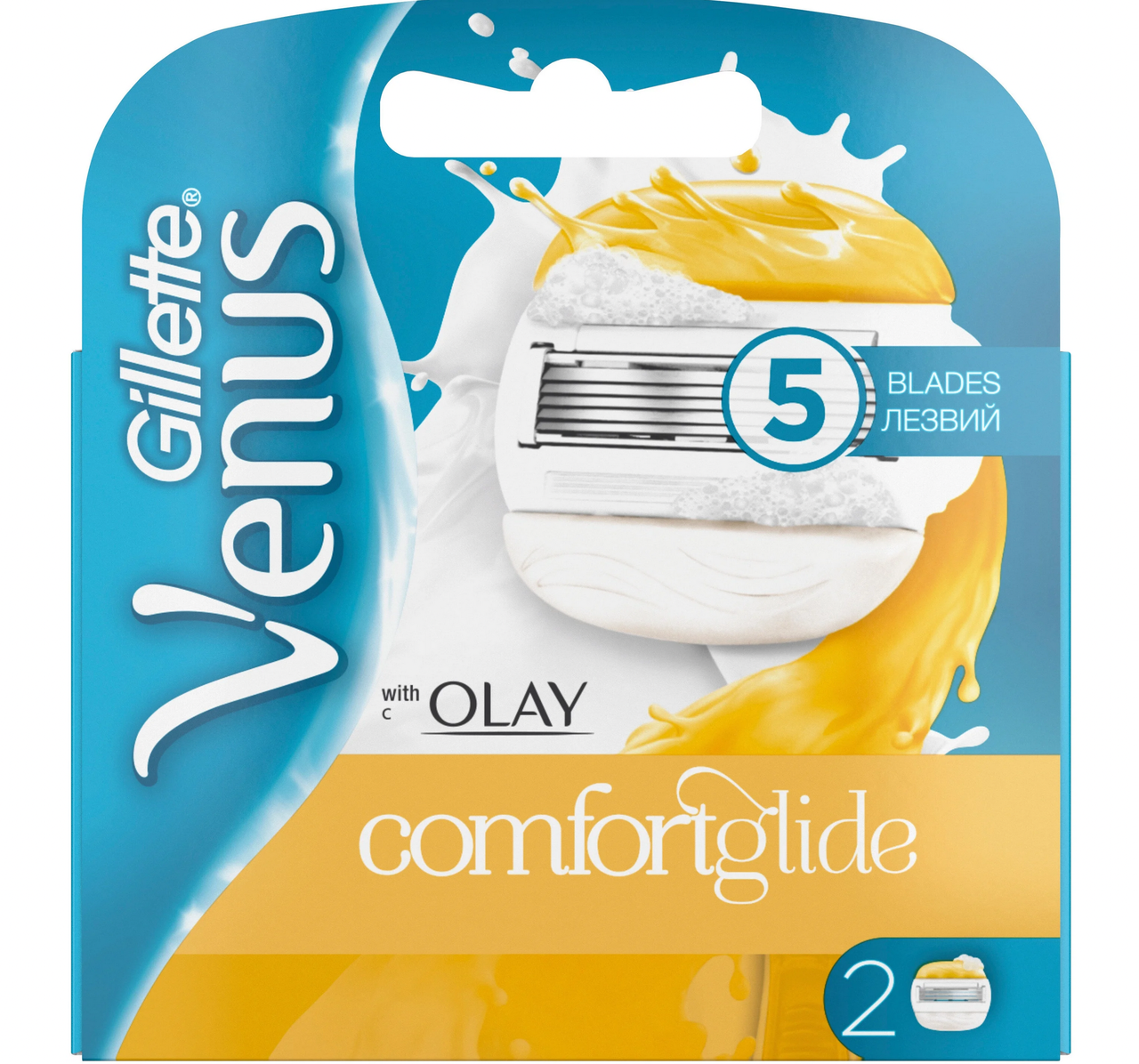 Сменные кассеты  Gillette Venus ComfortGlide Olay ( 2 шт )