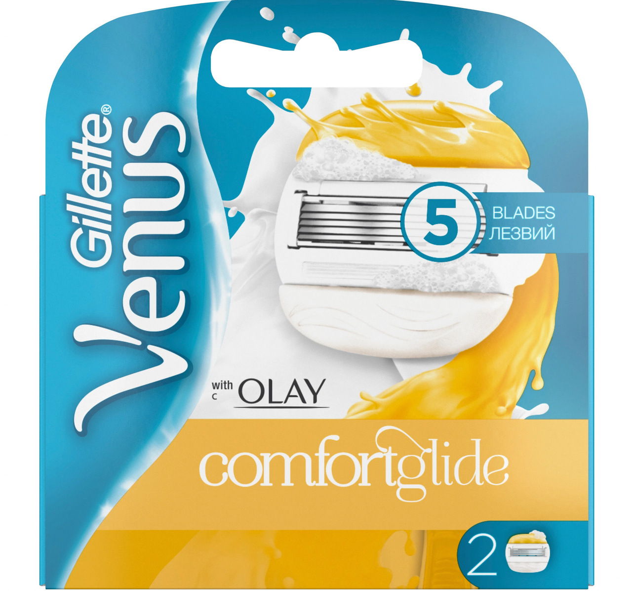 Сменные кассеты Gillette Venus ComfortGlide Olay ( 2 шт ) - фото 1 - id-p193414959