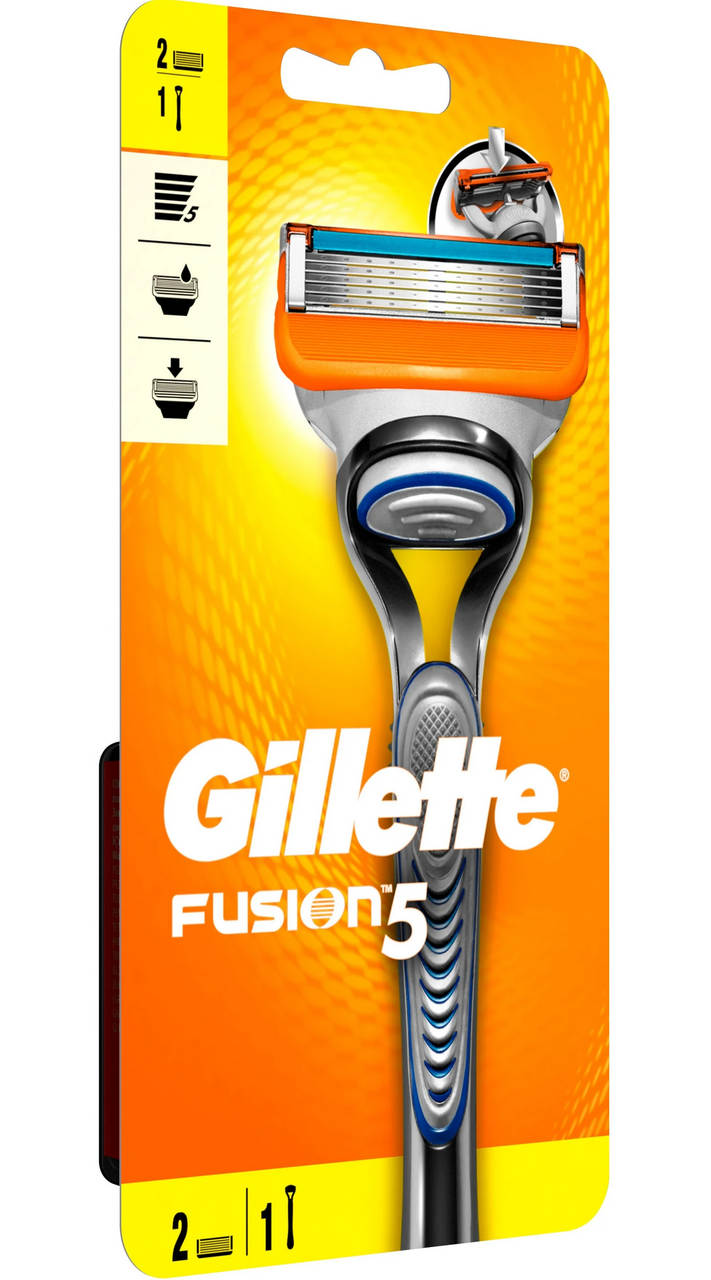 Бритвенный станок Gillette Fusion5 , сменные кассеты 2 шт. - фото 2 - id-p193421656