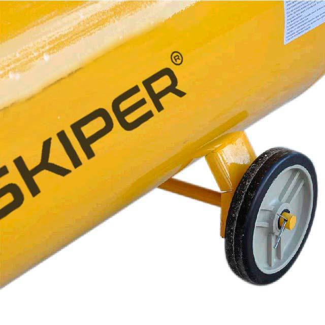 Воздушный компрессор SKIPER IBL3100A (до 600 л/мин, 8 атм, 100 л, 230 В, 3.0 кВт) - фото 5 - id-p193422026