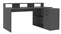 Угловой компьютерный стол Skill 3 антрацит (универсальная сборка)