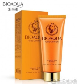 Пенка Bioaqua для умывания с содержанием лошадиного жира Horse Ointment (бережное очищение и увлажнение),