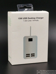 Сетевой блок питания Desktop Charger на 4 USB порта