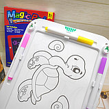 Планшет для рисования светом c разноцветной подсветкой  Magic Pad с 6 разноцветными маркерами, 8 режимов, фото 5