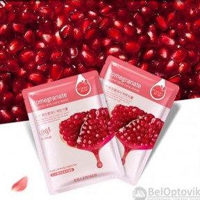 Тканевая маска для лица ROREC серии Natural Skin Care Mask Bioaqua, 30 гр ROREC Pomegranate Natural Skin Care