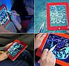 Планшет для рисования светом c разноцветной подсветкой Magic Pad с 6 разноцветными маркерами, 8 режимов подсве, фото 9