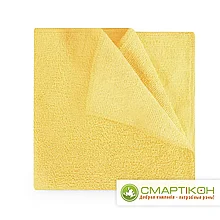 Салфетка из микрофибры Горница желтая 30 х 30 см, 200 г/кв.м