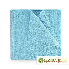 Салфетка из микрофибры Горница голубая 30 х 30 см, 200 г/кв.м