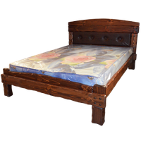 Кровать деревянная рустикальная "Хозяин №4" Ш1600мм*Д2000мм