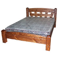 Кровать деревянная рустикальная "Хозяин №5" Ш1600мм*Д2000мм