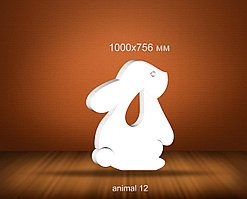 Заяц, кролик  из пенопласта. 1000х756 мм
