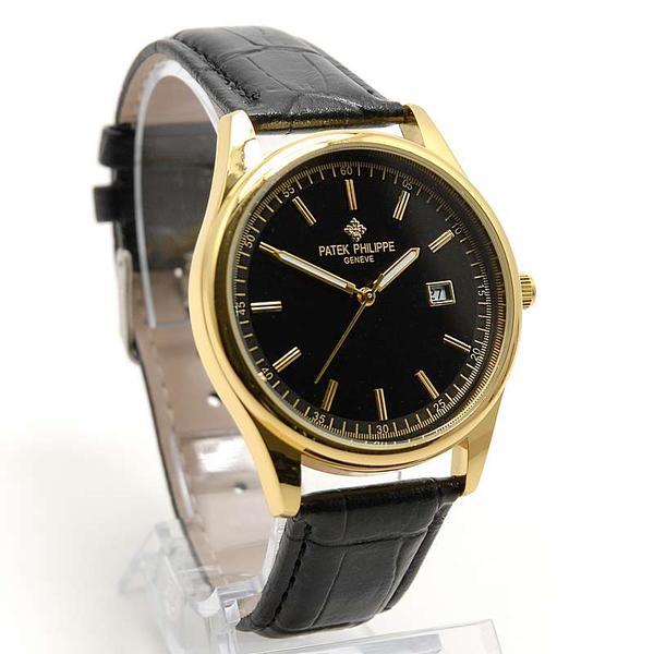 Наручные мужские часы Patek Philippe YH-1012 на кожаном ремешке - фото 3 - id-p193463134