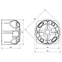 Kopos KPL 64-50 / LD (NA) коробка установочная для полых стен D68x50мм, фото 2