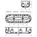 Kopos KPL 64-50 / 3LD (NA) коробка установочная для полых 
стен
 D68х209x50мм, фото 2