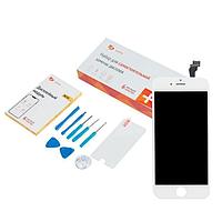 Дисплей для iPhone 6 в наборе ZeepDeep: экран белый, защитное стекло, набор инструментов, пошаговая инструкция