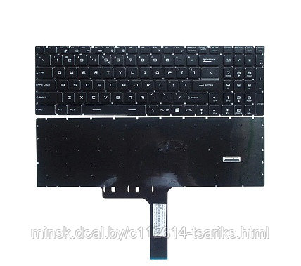 Клавиатура для ноутбука MSI GE63VR, GE73VR черная, с RGB подсветкой - фото 1 - id-p193462169
