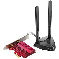 11AX 3000Mbps dual-band PCI-E adapter, 2402Mbps at 5G and 574Mbps at 2.4G, support Bluetooth 5.0, WPA2