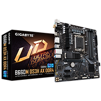 GIGABYTE MB B660 (Socket 1700, 4x DDR4 up to 128GB, 1x PCI-Ex16x16, 2x PCI-Ex1, 2x M.2, 4x SATA, 1x USB