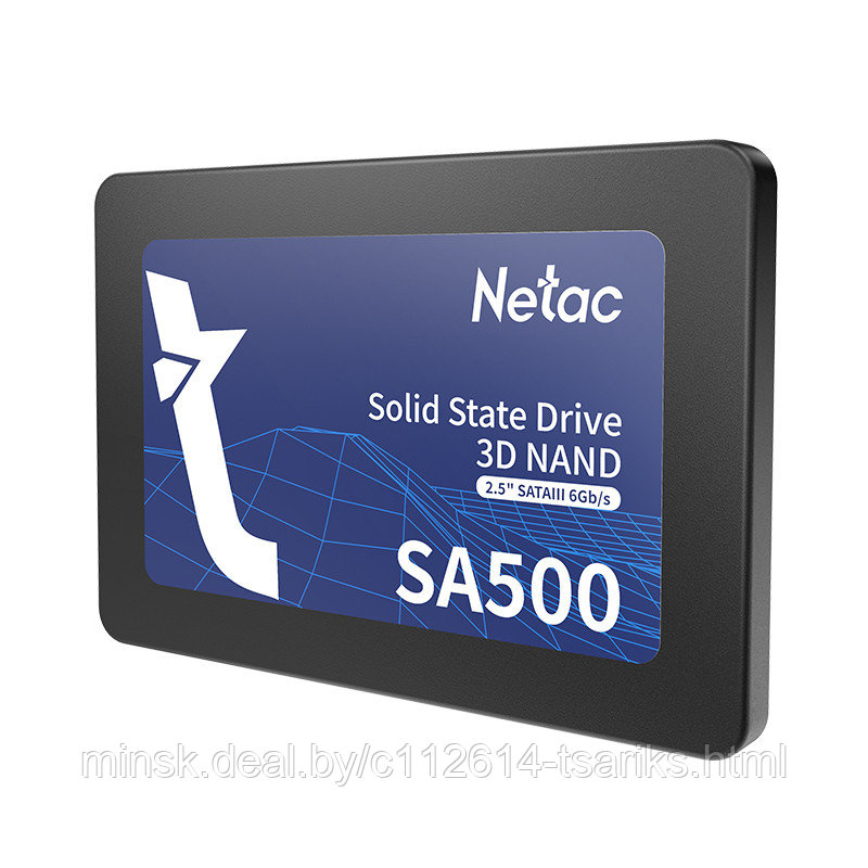 Netac SA500 2.5 SATAIII 3D NAND SSD 512GB, R/W up to 520/450MB/s - фото 1 - id-p193461593