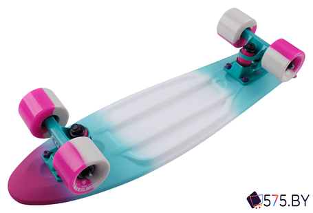 Пенниборд Tech Team Multicolor 22" 2021 (розовый/голубой/белый), фото 2